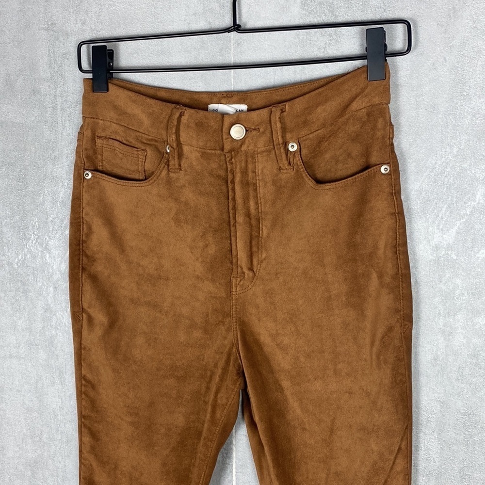 Good American brown suede skinny pants - Picture 3 of 8